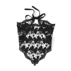 Crochet Hair Scarf Bands Turban Headband Lace Hollow Flower Butterfly Headwrap