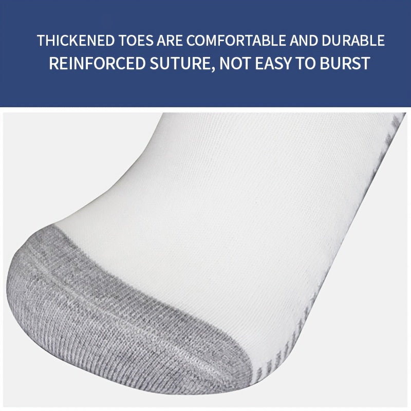 Non Slip Knee High Soccer Socks Thickened Sweat Absorbing Sport Socks