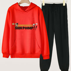 Girls Hoodie & Sweatpants 2pcs Set for Spring/Autumn