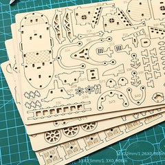 Wooden Airship Model Kit for Adults - Brain Teaser Craft Puzzle