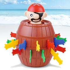 Funny Pirate Barrel Toy Lucky Game Jumping Sword Stab Novel Toys
