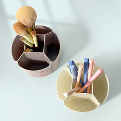 Modern Rotating Pen Holder Large Capacity Multifunctional Storage Box