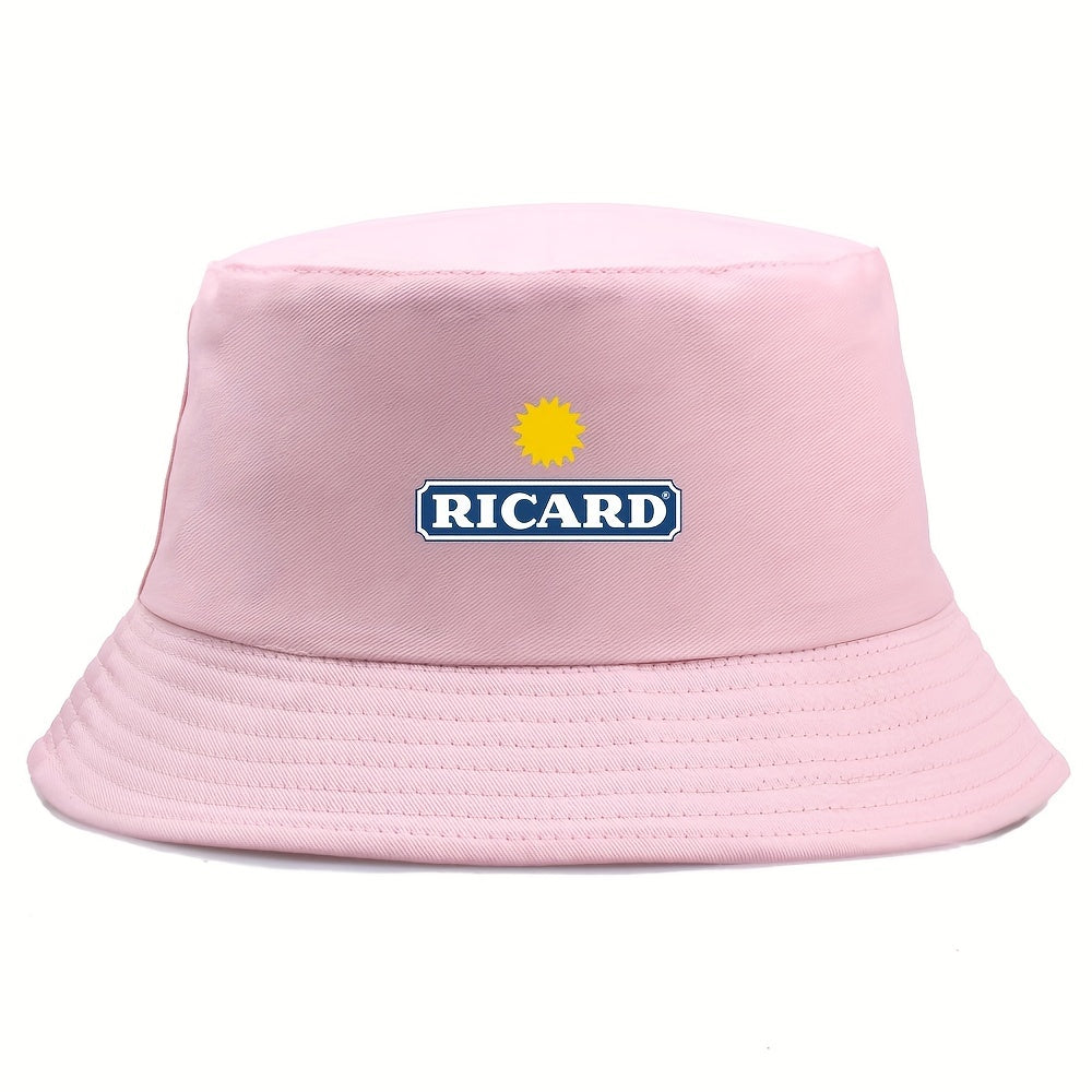Sun Printed Bucket Hat Cotton Lightweight Sunshade Fisherman Cap
