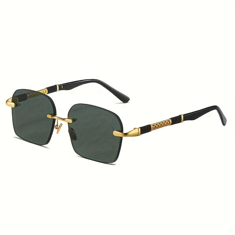Men's Rimless Sunglasses UV Protection Decorative Sunglasses