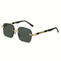 Men's Rimless Sunglasses UV Protection Decorative Sunglasses