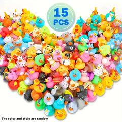 Colorful Floating Ducks Kids Bath Toys Car Home Decoration Summer Party Gift