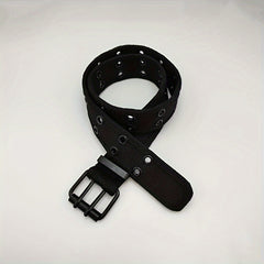 Men's Casual Pants Belt with Hollow Pin Buckle