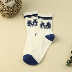 Comfy Letter Print Women's Sports Socks