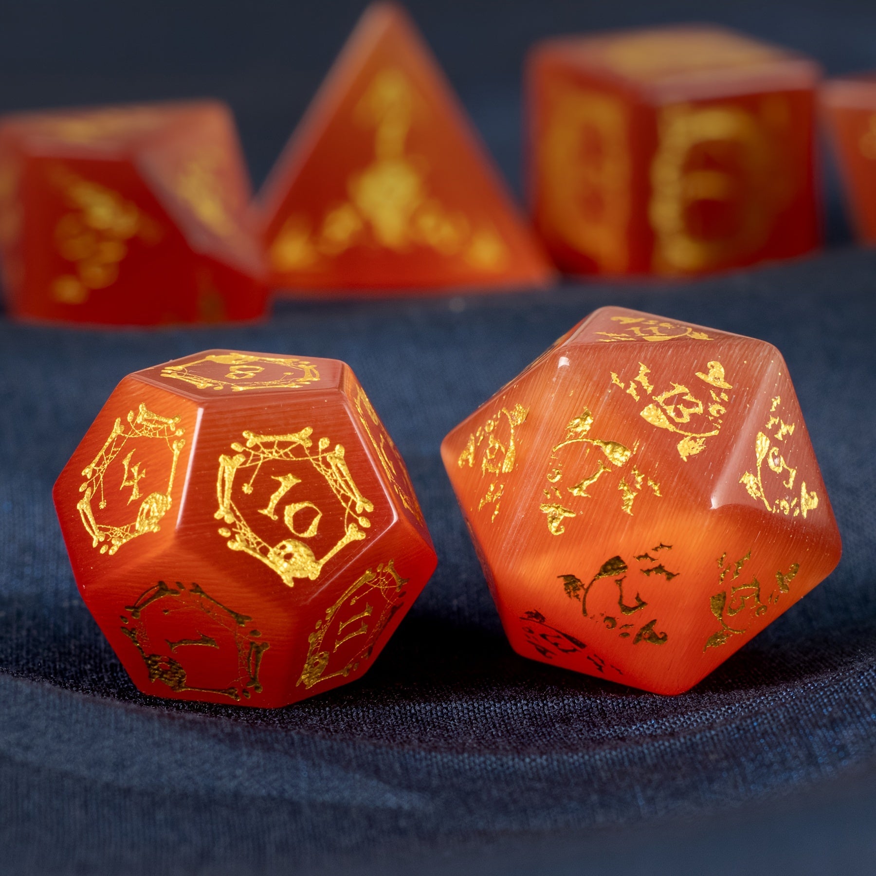 Simulated Opal Gem Dice for TRPG Cthulhu Games