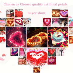 700pcs Wedding Room Decoration Rose Petals Confession Props