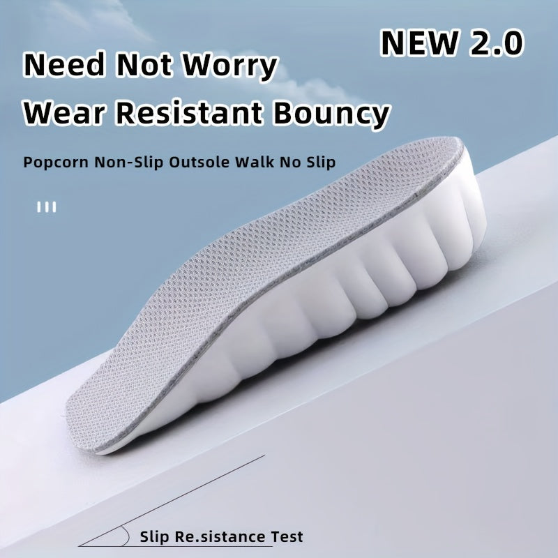 1 Pair Invisible Height Increase Insoles Soft Arch Support Breathable Insoles