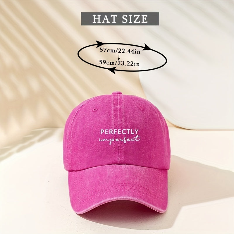 Vintage Washed Baseball Cap Casual Peaked Cap