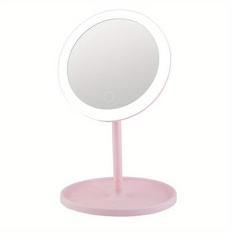 LED Touch Screen Makeup Mirror USB Rechargeable