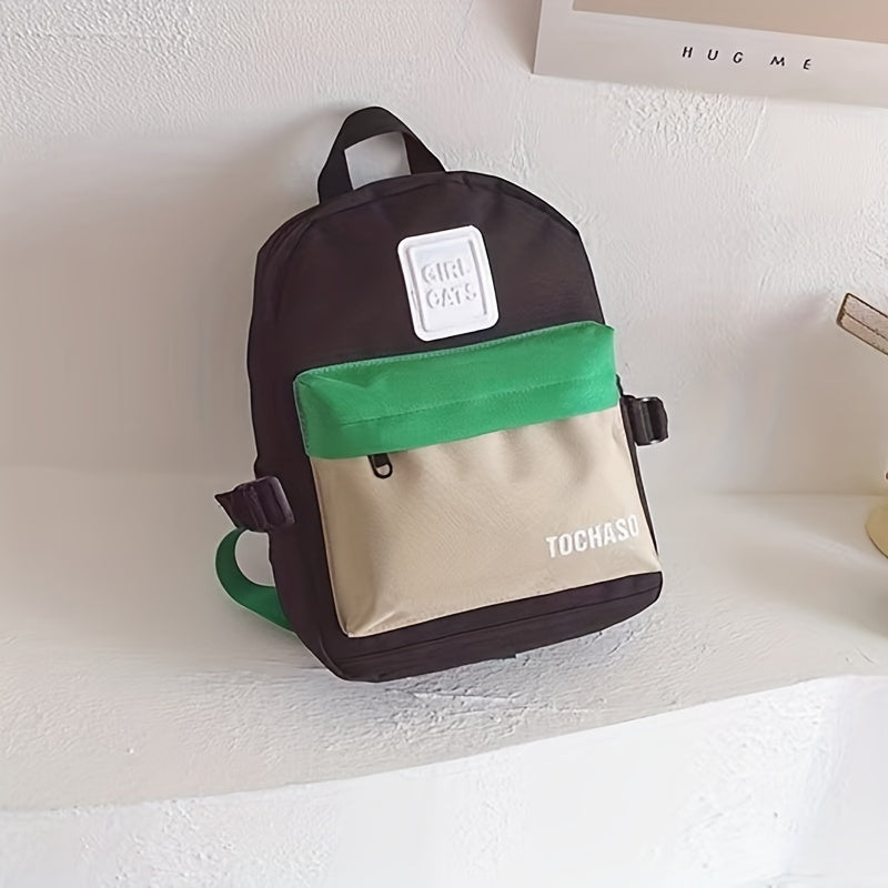 Kids Contrast Backpack Outdoor Small Backpack