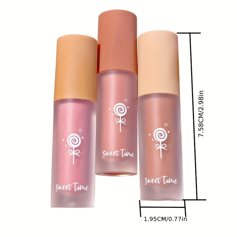 Velvet Matte Liquid Blush Set - Cherry Peach Tea Nude