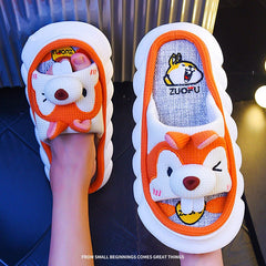 Women's Cartoon Slippers Thick Bottom Non-slip Home Slides