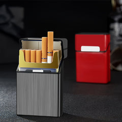 Mini Waterproof Men's Tobacco Box 20 Capacity Magnetic Lace Metal Material