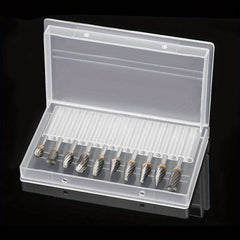 10pcs Carbide Burr Set for Rotary Tool 1/8 Shank 1/4 Grinding Head
