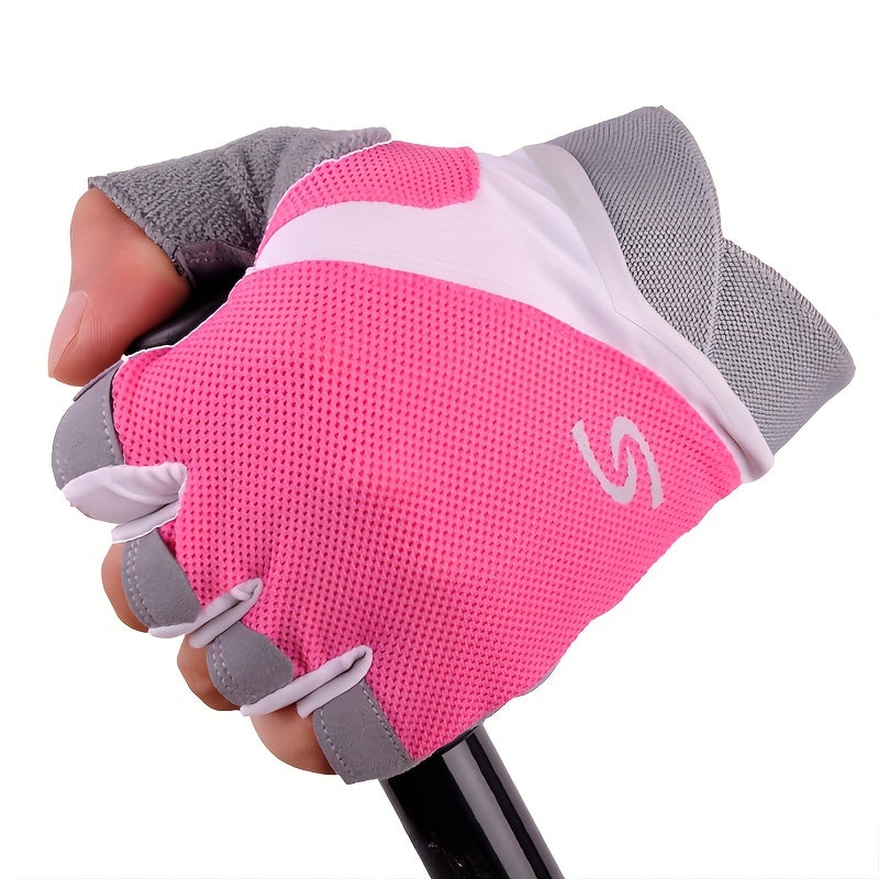 Men's Fitness Gym Gloves Non Slip Silicone Breathable