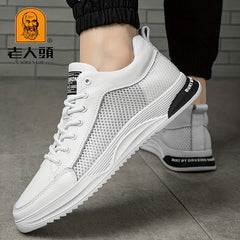LAORENTOU Men's Skate Mesh Shoes Non Slip Sneakers