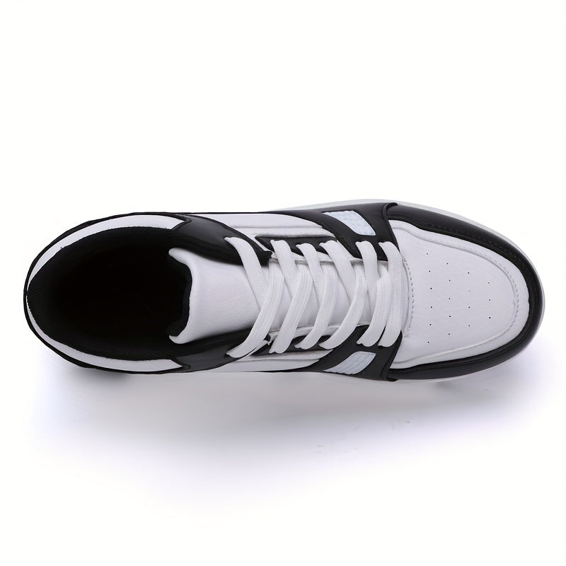 Boy's Roller Shoes Lace Up Detachable Wheels Skate Sneakers