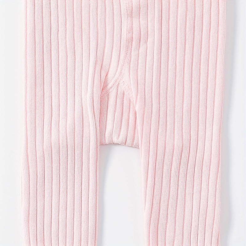 Baby Girls Knitted Leggings with Bowknot for Spring