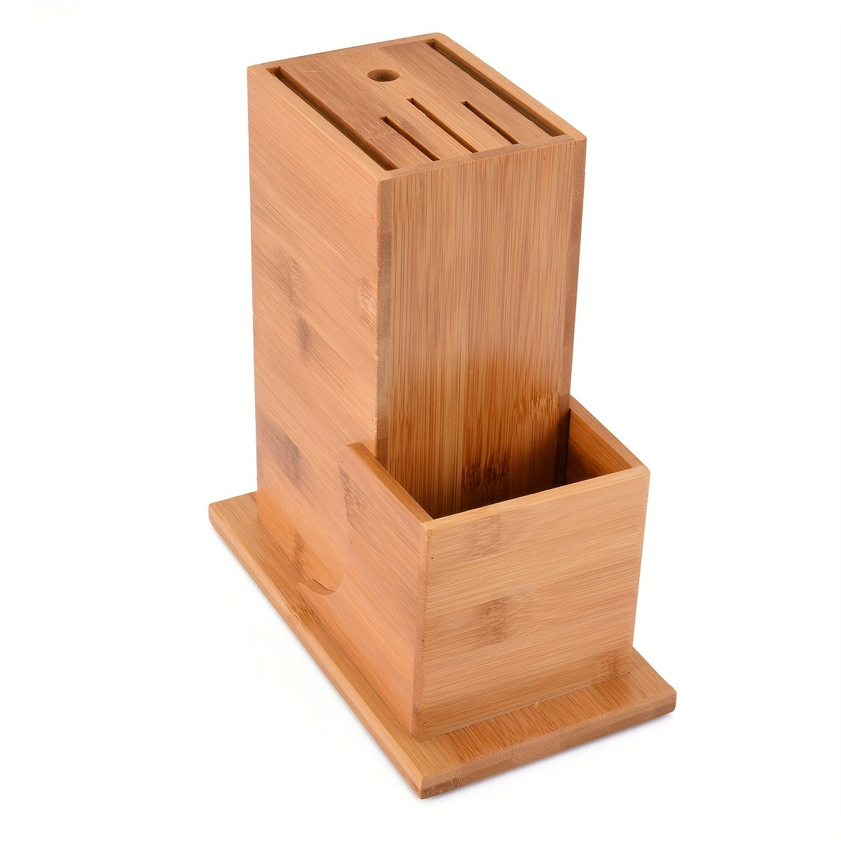 Bamboo Kitchen Utensil Holder Block Home Organizer