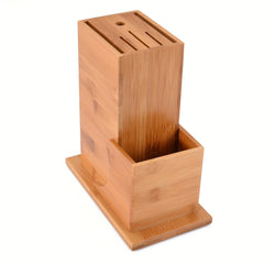 Bamboo Kitchen Utensil Holder Block Home Organizer