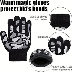 Children's Winter Warm Knitted Gloves For Boys And Girls