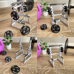Funny Barbell Rack Pen Holder Gym Theme Desk Pen Organizer