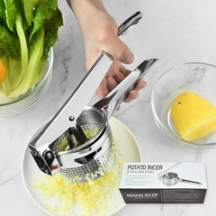 Stainless Steel Potato Presser Masher Ricer Effortless Press Mash