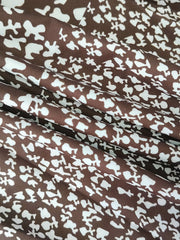 Allover Print V-Neck Half Sleeve Dress
