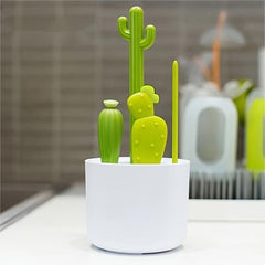 4pcs Cactus Straw Brush Set Cup Straw Cleaning Brush