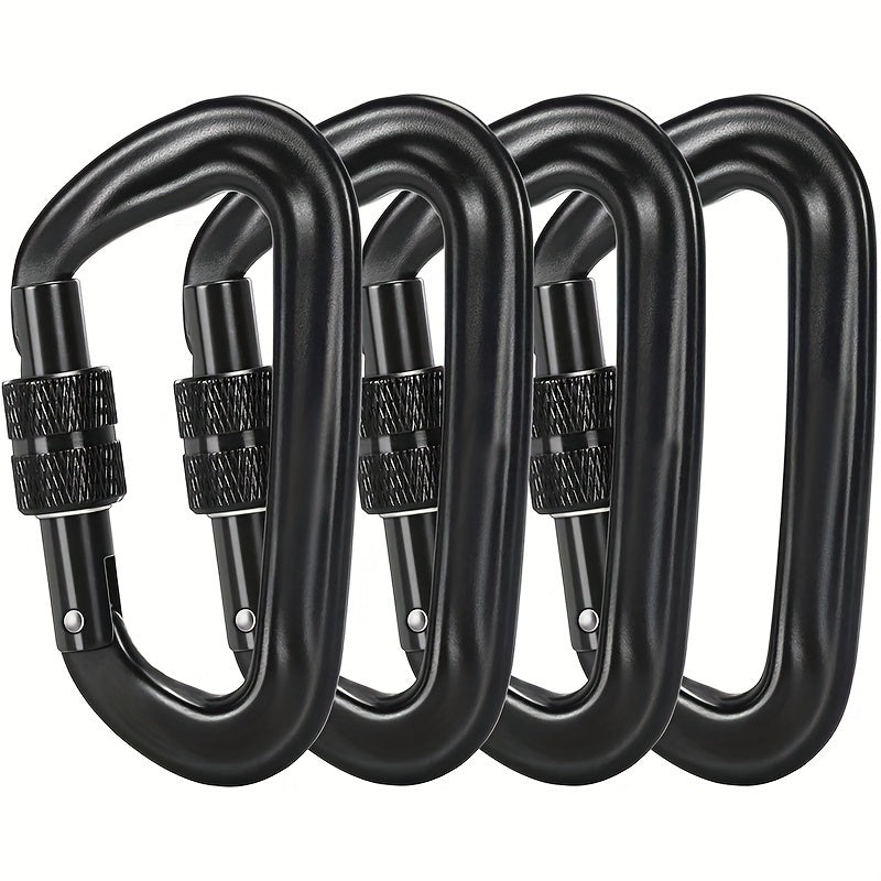 12KN Heavy Duty Locking Buckle Clip D Ring Keychain