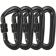 12KN Heavy Duty Locking Buckle Clip D Ring Keychain