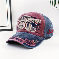 Breathable Shark Embroidery Baseball Cap for Men & Women
