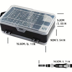 115-in-1 Screwdriver Tool Set for Repair Jobs