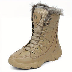 Men's Rugged Snow Boots Winter Thermal Shoes Hiking Boots