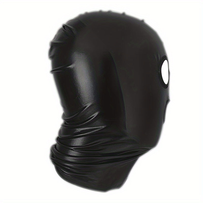 Sexy PU Leather Mask Breathable Headwear Halloween Role Play Props