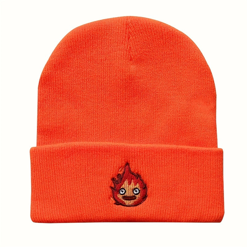 Anime Pattern Knit Beanie Hat Ear Protection