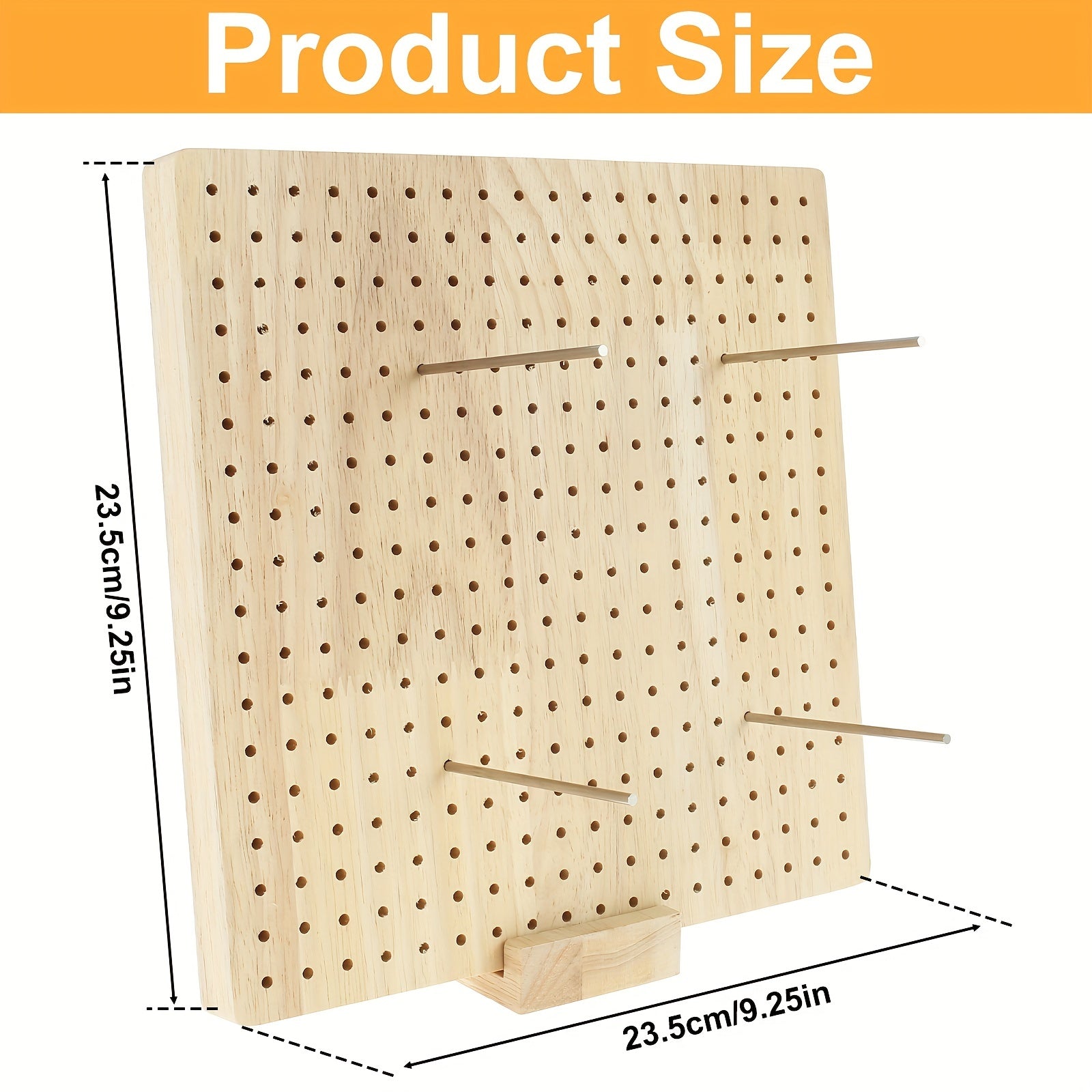 Crochet Blocking Board w/ 20 Steel Rod Wooden Knitting Stand