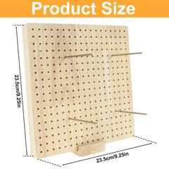 Crochet Blocking Board w/ 20 Steel Rod Wooden Knitting Stand