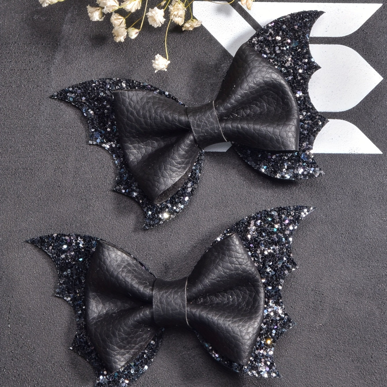 Girls Cartoon Sequin Bow Hair Clips for Party