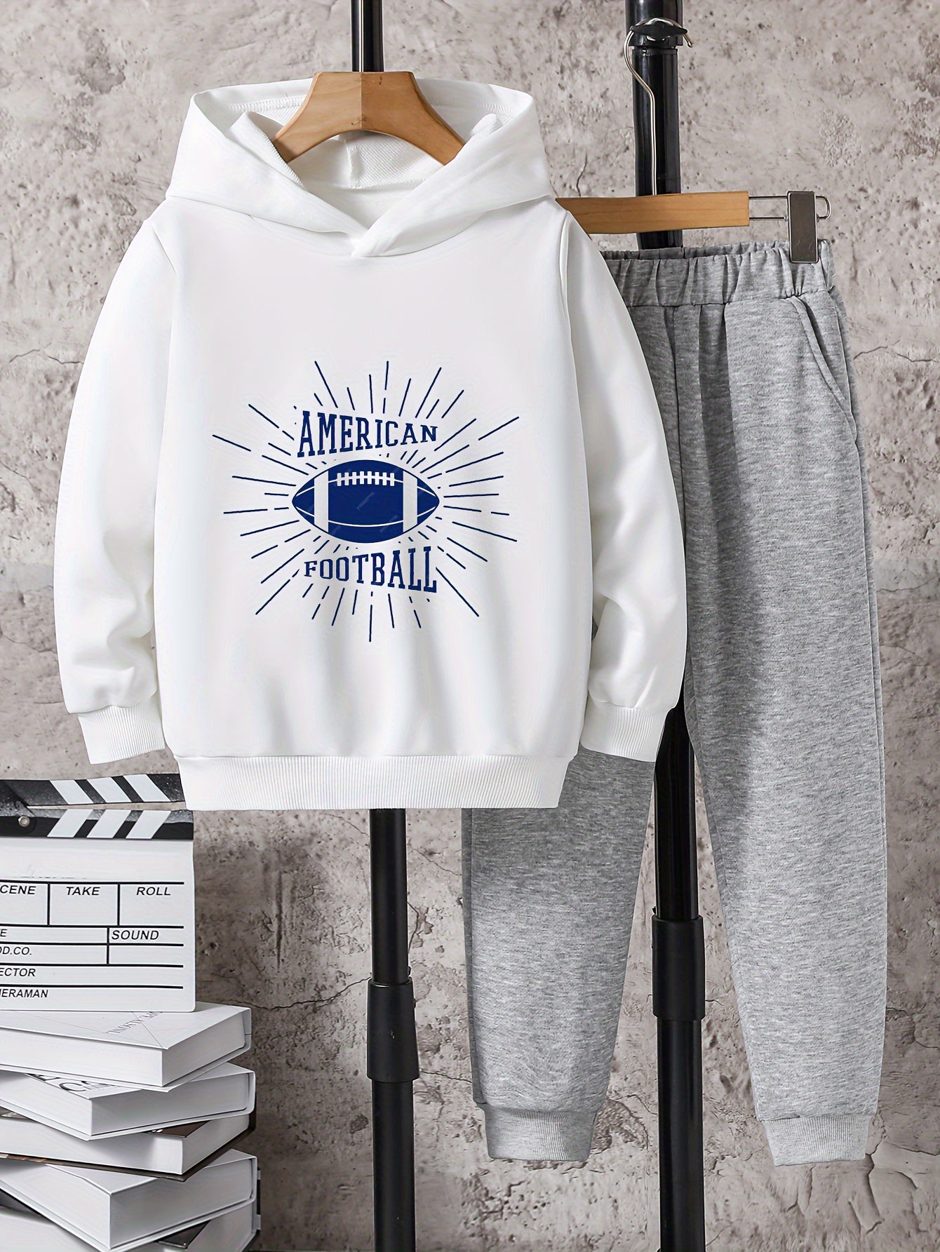 Boys Kids American Football Hoodie & Sweatpants Set