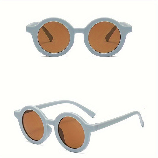 Girls Round Frame Sunglasses UV Protection Sunshade Summer Sunglasses Kids Acces