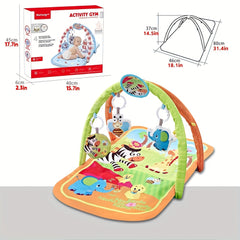 Cartoon Baby Gym Play Mat for Newborns & Toddlers