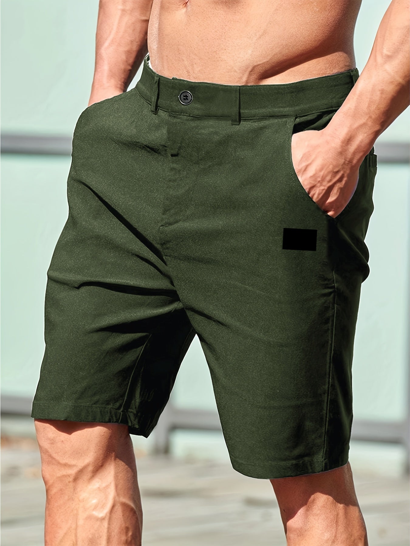Men's Casual Stretch Suit Shorts for Spring Summer Business
