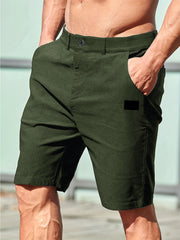 Men's Casual Stretch Suit Shorts for Spring Summer Business