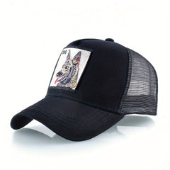 Animal Embroidered Baseball Cap Unisex Hip Hop Cap