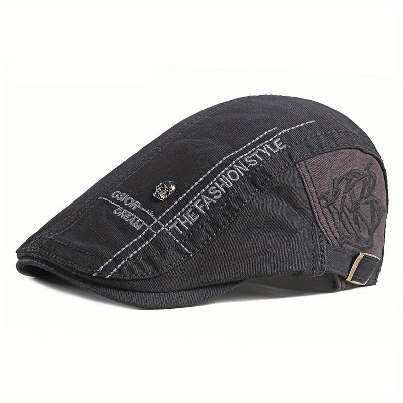 Adjustable Retro Newsboy Cap for Men Women